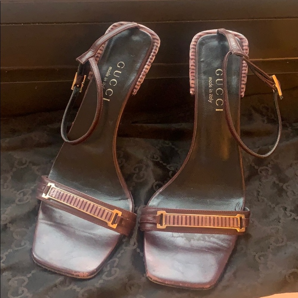 Gucci High Heeled Sandals size 7.5 37.5